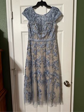 Azazie Jolanda Dusty Blue Dress - A8